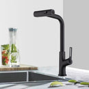 Kitchen Waterfall Faucet With Pull Down Sprayer, Single Handle, 360 Degree Rotating by HouseOfZazla
