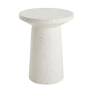 Terrazzo Outdoor Side Table - White by HouseOfZazla