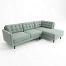Talmadge Sectional – Made in USA, Custom Fabric Options by HouseOfZazla