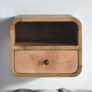 Curved Upper Slot Floating Nightstand by Unique Piece Furniture