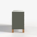 6-Drawer Double Dresser in Olive by HouseOfZazla