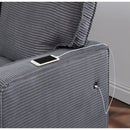 Territory - Pull Out Sofa Bed With Design - Dark Gray by HouseOfZazla
