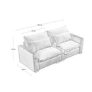 Beige Corduroy Sofa Couch