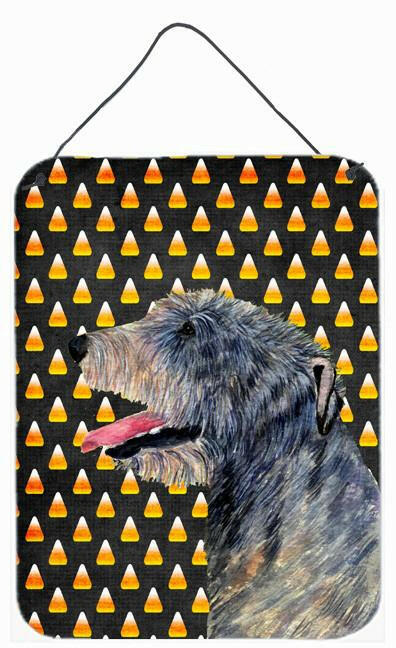 Irish Wolfhound Candy Corn Halloween Portrait Wall or Door Hanging Prints