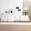 Upholstered Sofa Free Combined Sofa Couch With 2 Chaise Lounge And Five Back Pillows For Living Room by HouseOfZazla