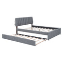 Upholstered Platform Bed With Trundle by Unique Piece Furniture