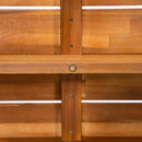 Outdoor 1pcs Acacia Wood Bench, Teak Finish by HouseOfZazla