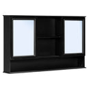 Wall Mounted Bathroom Medicine Cabinet With Double Mirrored Doors by HouseOfZazla