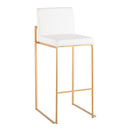 Fuji - Contemporary Design High Back Barstool by HouseOfZazla
