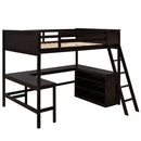 Loft Bed With Shelves With Desk by HouseOfZazla