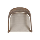 Americana - Mid-Century Modern Cane Back Dining Chair Textured Weave - Taupe Beige