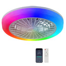 18 Inch Ceiling Fan with RGB Light and Remote Control by HouseOfZazla