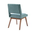 Dining Chair With Upholstered Seat And Back (Set of 2) - Blue by HouseOfZazla