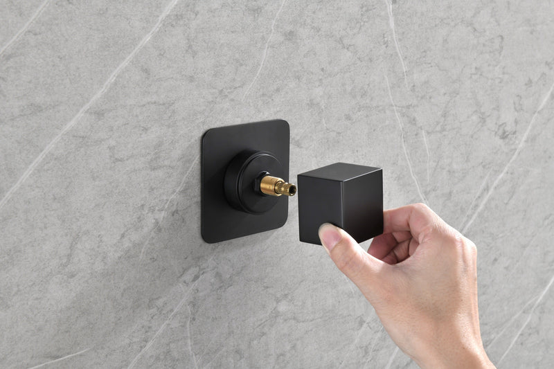 3/4" Cast Metal Volume Control Valve 3-Piece Extra High Flow Master Shower Volume Control Adjustable brass handle valve body, 1 piece each on the left and right