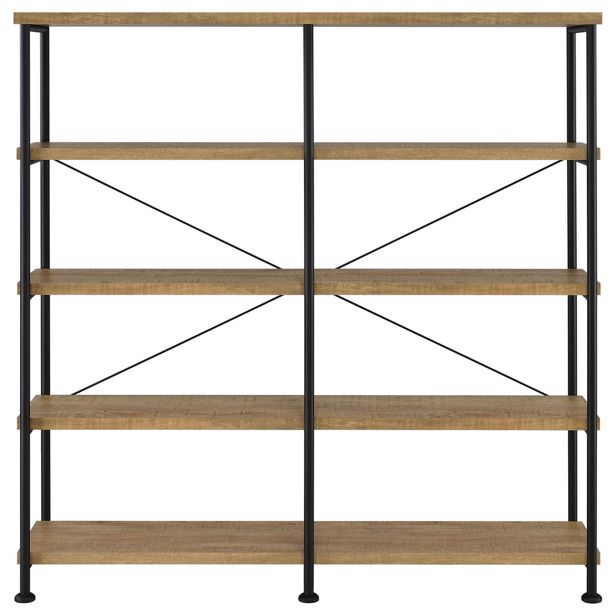 Analiese 63-inch 4-shelf Double Bookshelf Mango, photo 7 of 7