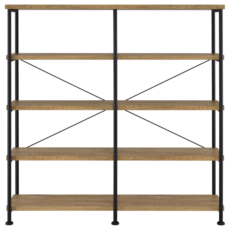 Analiese 63-inch 4-shelf Double Bookshelf Mango, photo 7 of 7