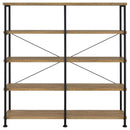 Analiese 63-inch 4-shelf Double Bookshelf Mango