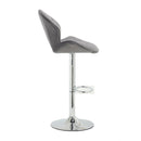 Bar Stools Set of 2 - Adjustable Barstools with Back and Footrest