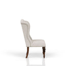 Upholstered Wing Host Chair - Light Gray by HouseOfZazla