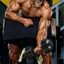22Lbs Adjustable Dumbbell Steel And Plastic - Black by HouseOfZazla