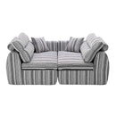 3 Seater, Couch With Throw Pillows For Living Room