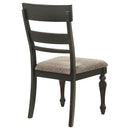 Kavita - Dining Side Chair (Set of 2) - Charcoal by HouseOfZazla