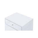 Ottey - Cabinet - White High Gloss & Gold by Unique Piece Furniture