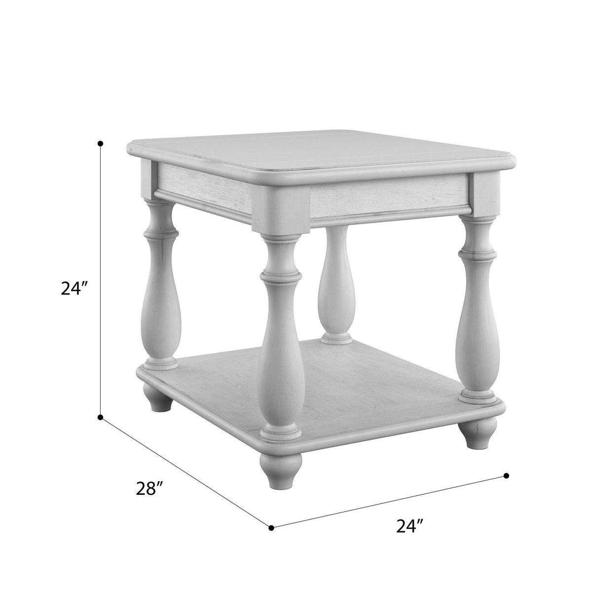 Square End Table - Gray, photo 6 of 6