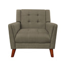 Luminaesque Fabric Upholstered Armchair With Tufted Back by HouseOfZazla