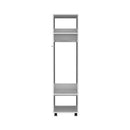 Walker Edison | White Tall Wardrobe Armoire with Mirror