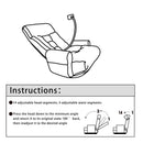 Adjustable Swivel Lounge Chair With 360 Degree Rotating Seat And Headrest Support