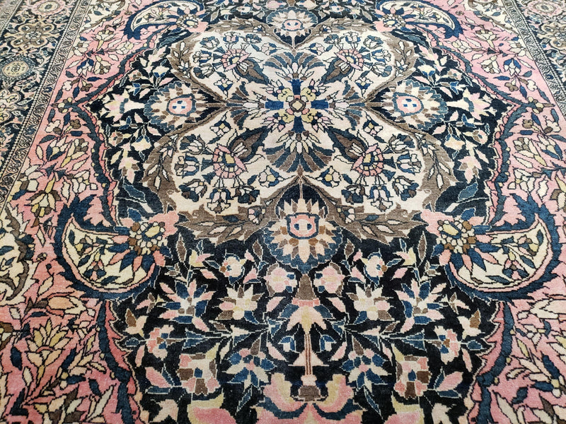 Antique Persian Farahan Rug, 4'1" x 6' 5"