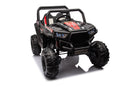 12V7A*2 30W*4 Four-Wheel Drive Seat One Button Start, Forward And Backward, High And Low Speed, Music, Front Light, Power Display, Two Doors Can Open, 2.4G R / C, Seat Belt Four Wheel Absorber by HouseOfZazla