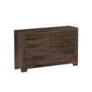6 Drawer Wooden Dresser - Brown by HouseOfZazla