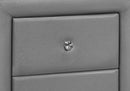 Nightstand With Storage Drawer, Upholstered, Transitional by HouseOfZazla