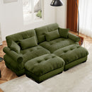 Super Comfort Oversized Modular Sectional Sofa With Movable Ottoman by HouseOfZazla