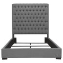 Copper - Tufted Upholstered Panel Bed