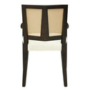 Mid Century Modern Arm Dining Chair Set With Rattan Backrest by HouseOfZazla