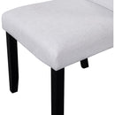 5-Piece Round Dining Table set, 43-Inch Modern Dining Table and 4 Upholstered Chairs for Dining Room, Kitchen Room, Living Room, Easy Assembly