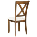 6-Piece Kitchen Dining Table Set Wooden Rectangular Dining Table, 4 Fabric Chairs and Bench Family Furniture (Natural Cherry)