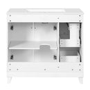 Bathroom Vanity With Sink, Soft Close Doors, Adjustable Shelves by HouseOfZazla