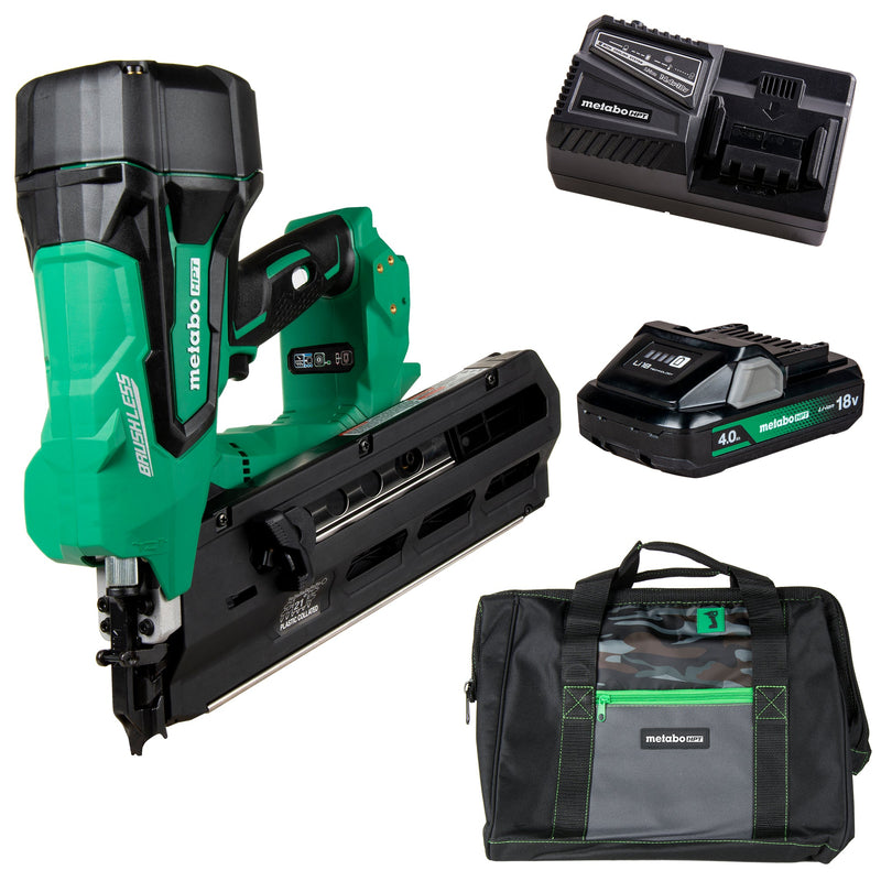 Metabo HPT NR1890DRSTM 18V MultiVolt™ Cordless 21 Degree 3-1/2" Plastic Strip Framing Nailer