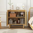 2 Door Cabinet, Suitable For Bedroom - Natural by HouseOfZazla