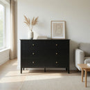 Modern 6 Drawer Fluted Dresser by HouseOfZazla