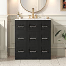 Bathroom Vanity With Undermount Sink, Soft-Close Doors, Drawers, Ceramic Sink by Unique Piece Furniture