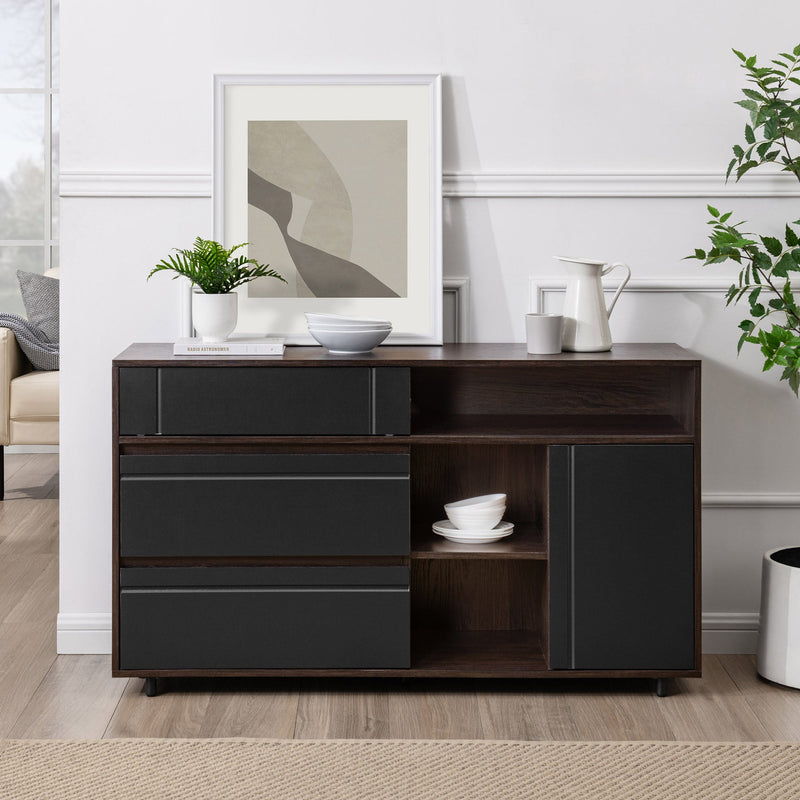 Beckett 52" Contemporary Storage  Buffet Sideboard & TV Stand