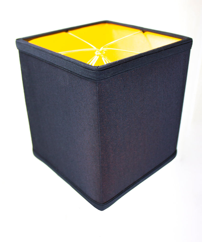 6"W x 7"H Rectangular Drum Lampshade Black