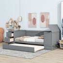 Daybed With Storage Arms, Trundle And Charging Station by HouseOfZazla