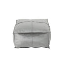 Nati - Square Pouf Ottoman And Floor Cushion - Smoke by HouseOfZazla