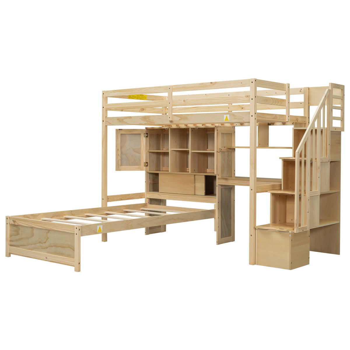 Loft Bed With Built In Desk And Staircase, photo 32 of 34